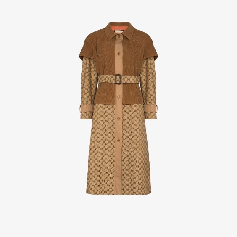 Layered Gg Trench Coat