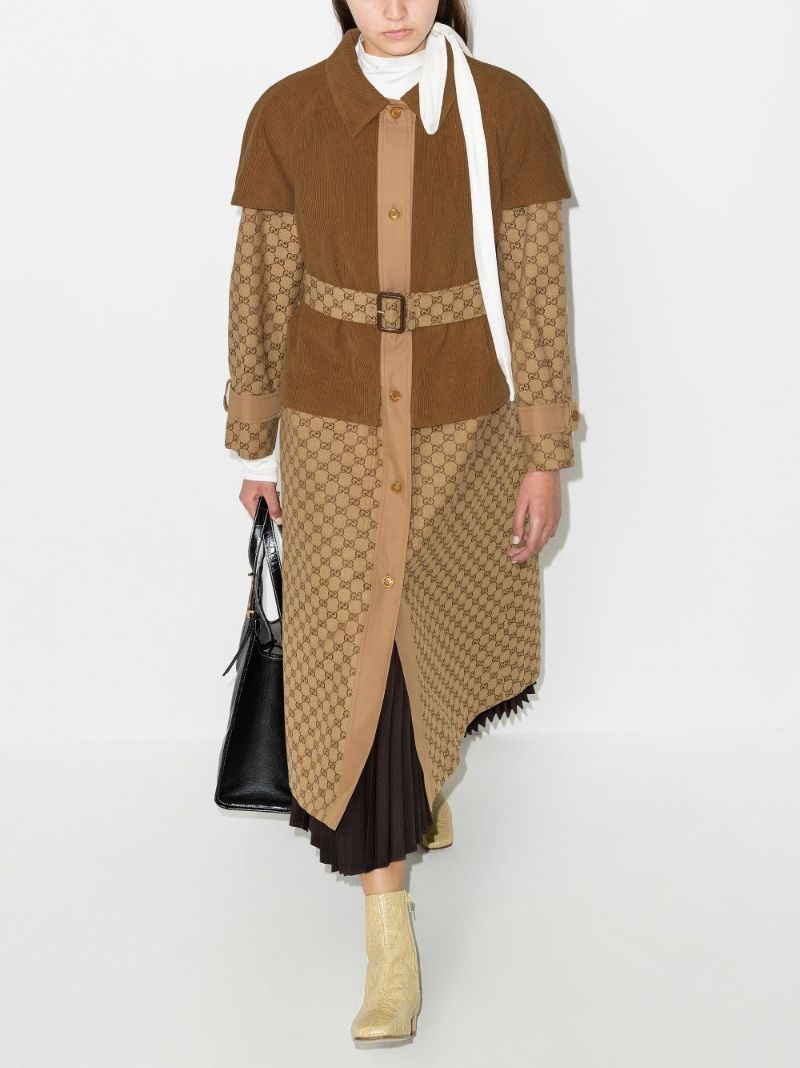 Layered Gg Trench Coat
