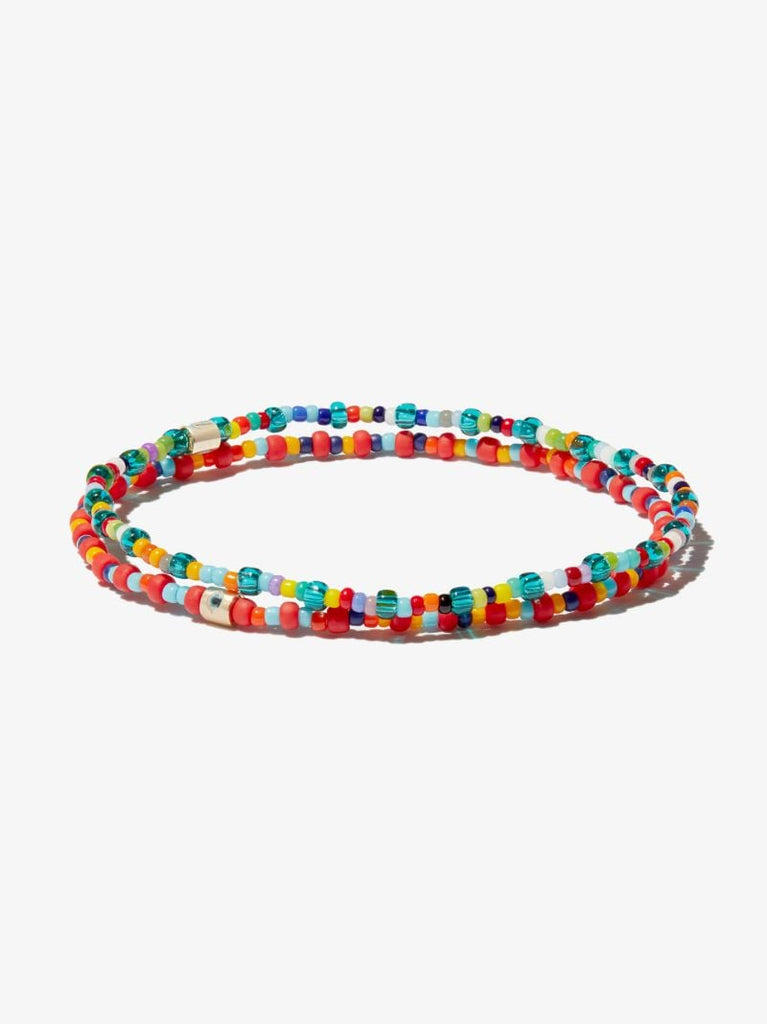 14k Yellow Gold Beaded Bracelet Set