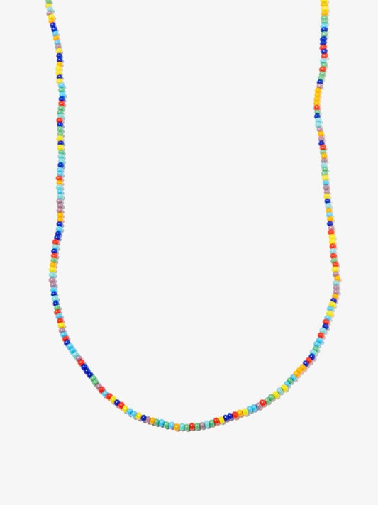 14k Yellow Gold Evil Eye Beaded 22 Inch Necklace