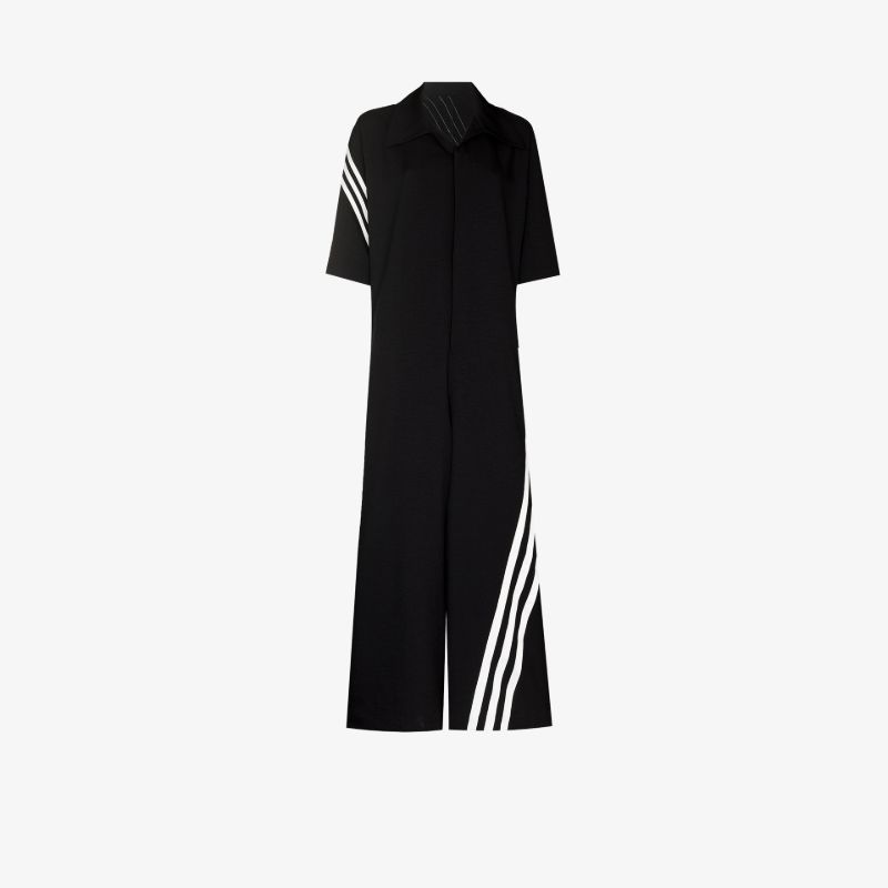 Ch1 Striped Wide Leg Jumpsuit