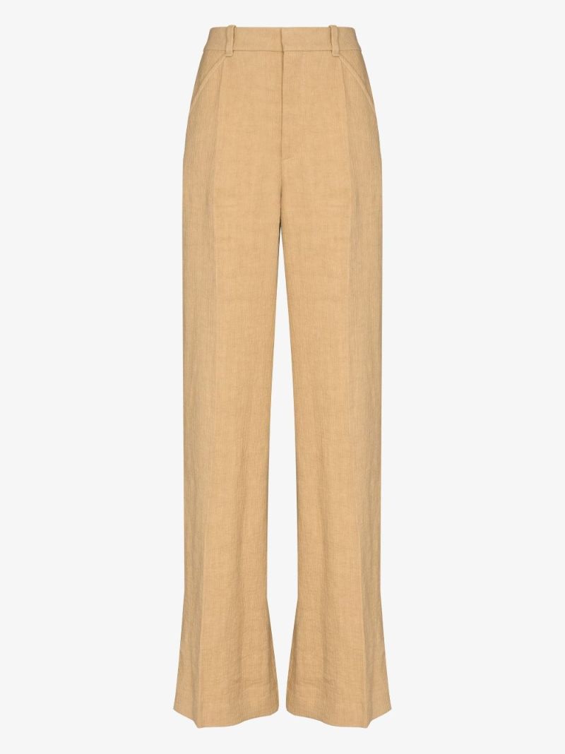 Wide Leg Organic Linen Trousers