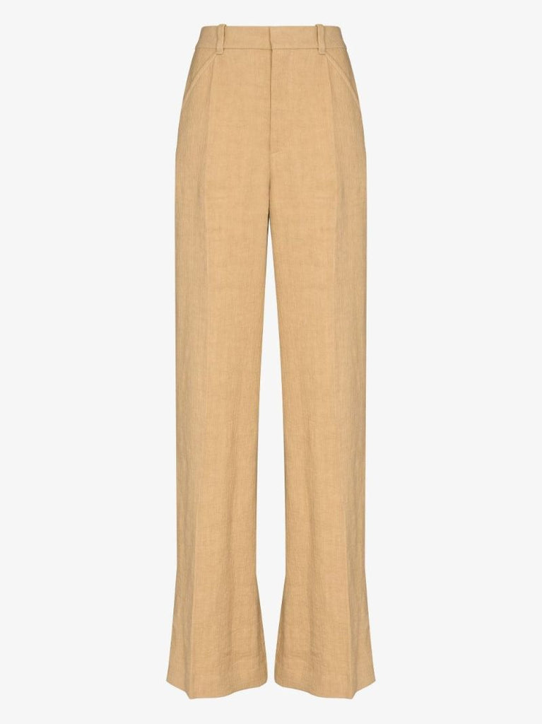 Wide Leg Organic Linen Trousers