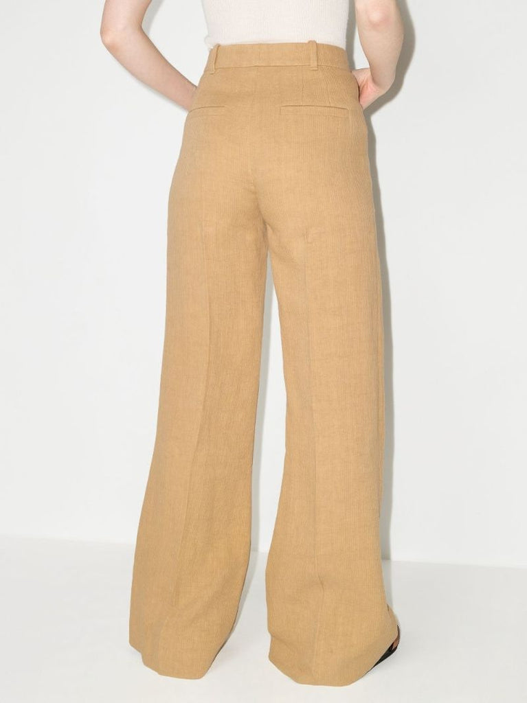 Wide Leg Organic Linen Trousers