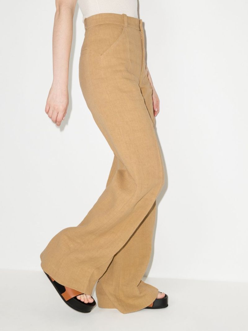 Wide Leg Organic Linen Trousers