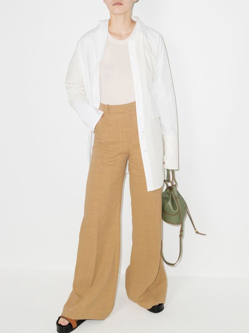 Wide Leg Organic Linen Trousers