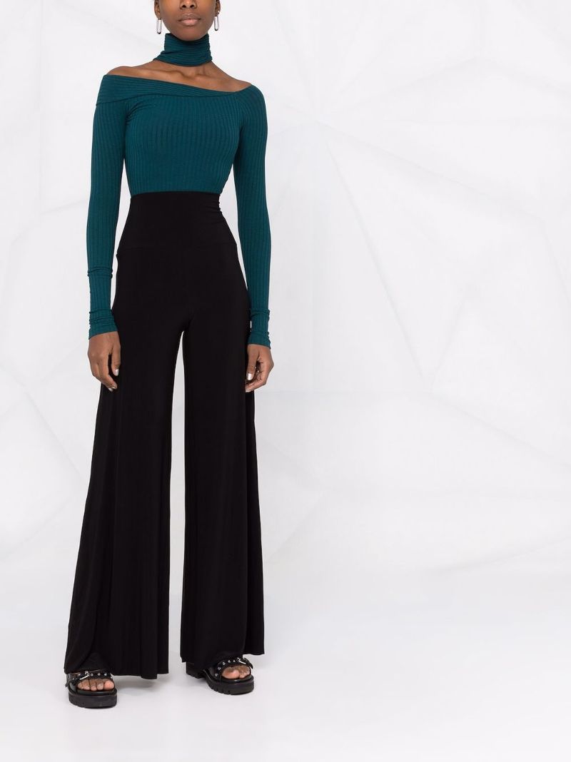 Black Elephant Wide-leg Trousers