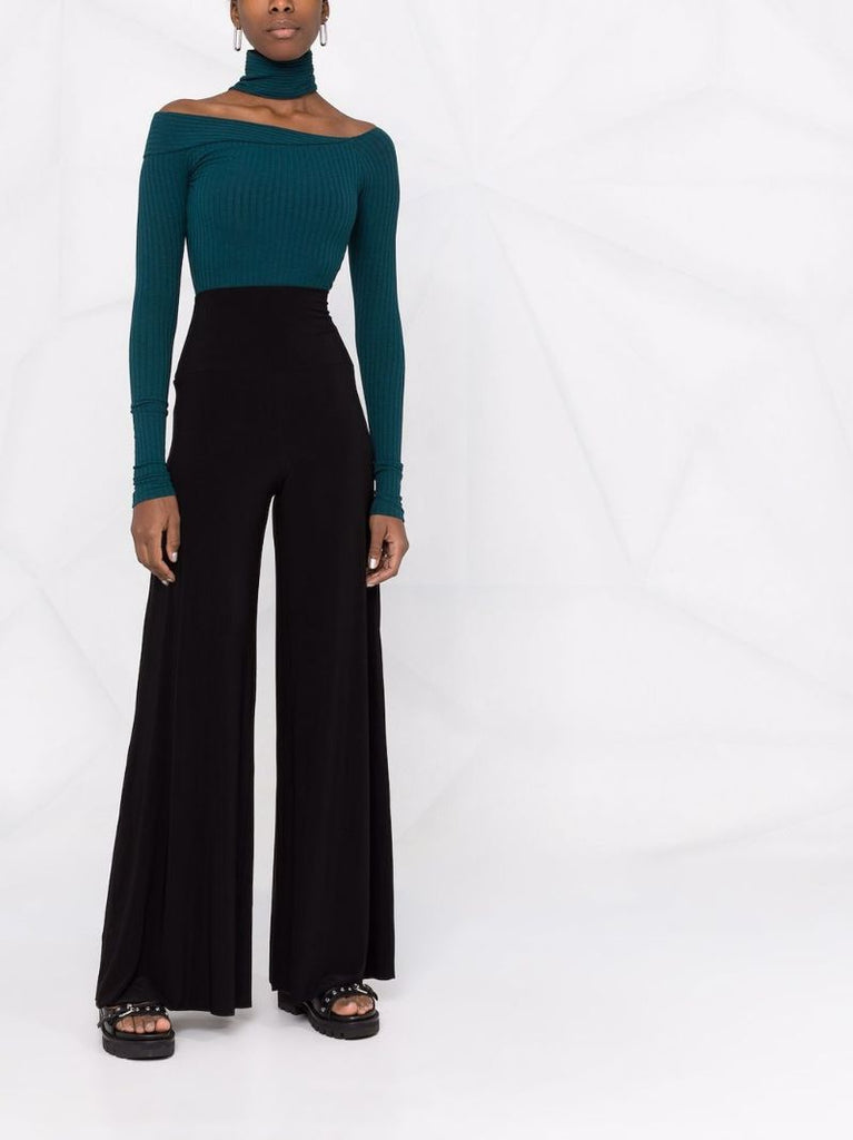 Black Elephant Wide-leg Trousers