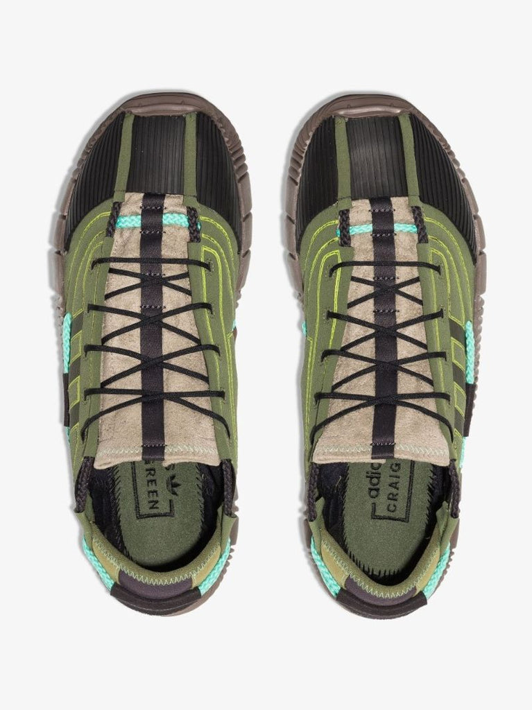 X Craig Green Green Scuba Phormar Low Top Sneakers