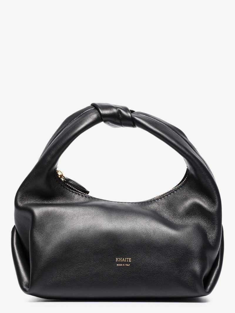 Black Beatrice Hobo Small Leather Shoulder Bag