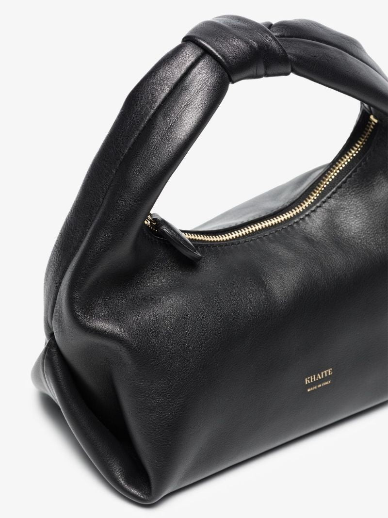 Black Beatrice Hobo Small Leather Shoulder Bag