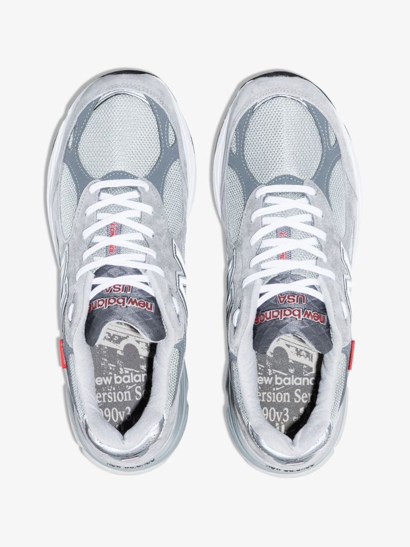 Grey Made in Usa 990v3 Sneakers