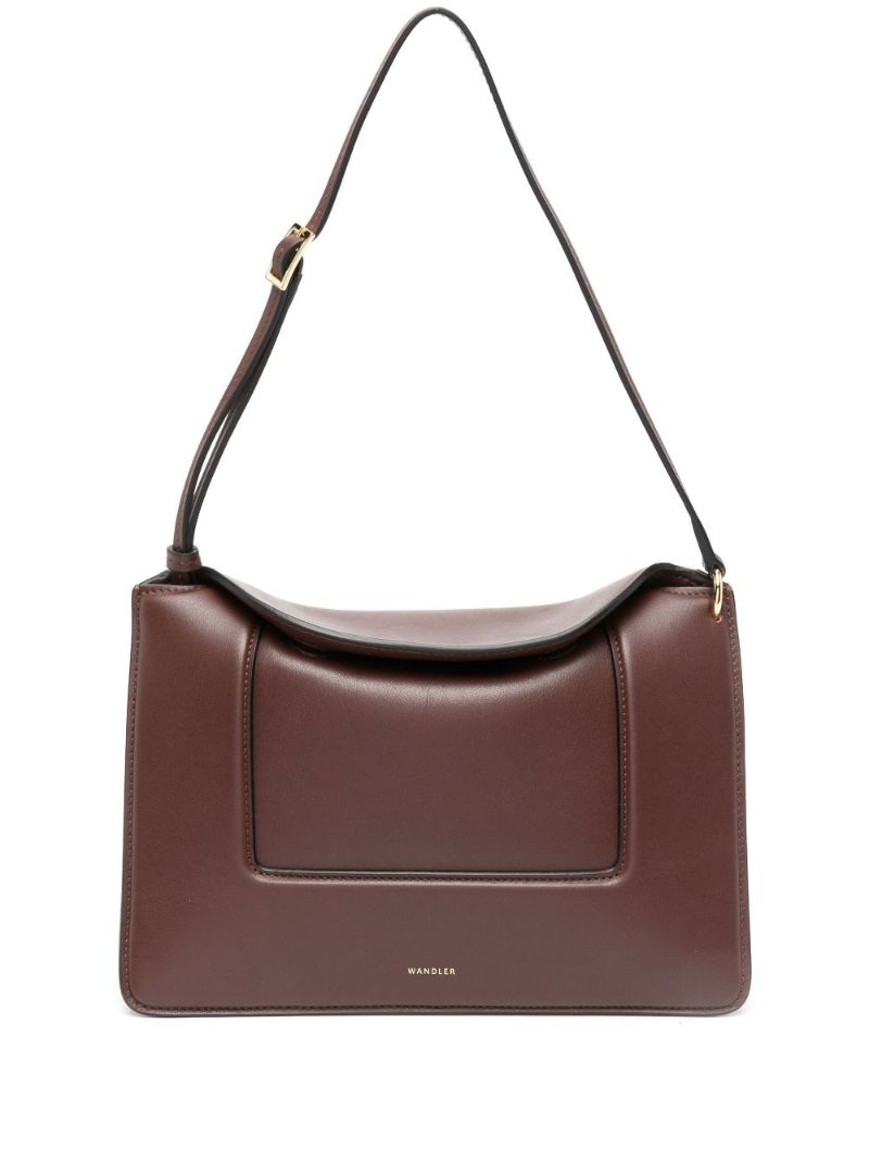 Brown Penelope Leather Shoulder Bag