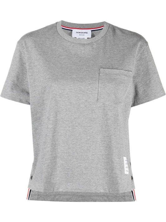 Grey Rwb Tab Cotton T-shirt