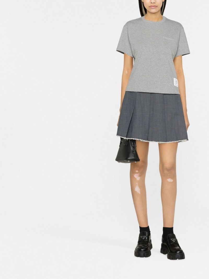 Grey Rwb Tab Cotton T-shirt