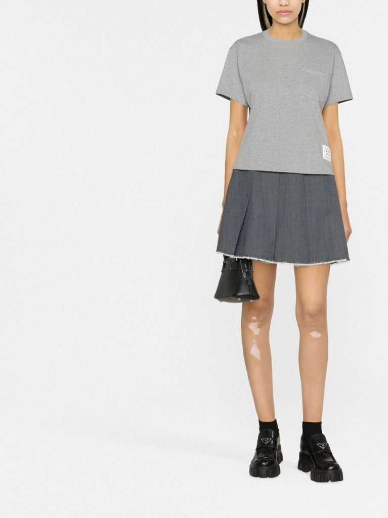 Grey Rwb Tab Cotton T-shirt
