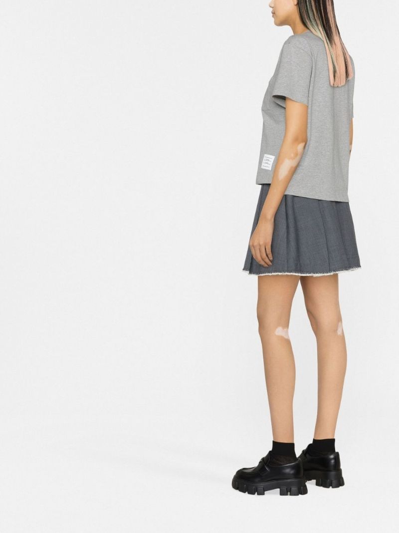 Grey Rwb Tab Cotton T-shirt