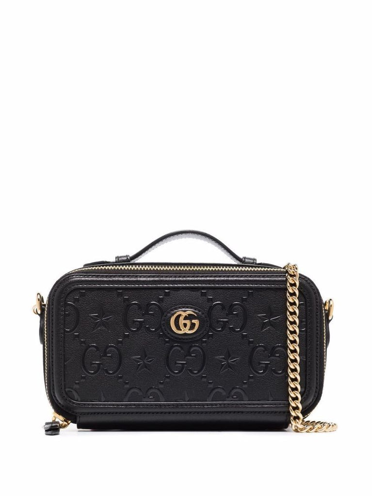 Black Gg Star Leather Mini Bag