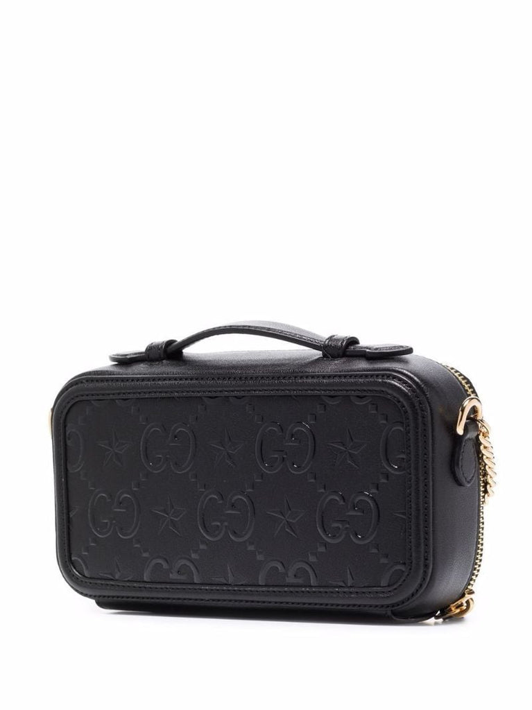 Black Gg Star Leather Mini Bag