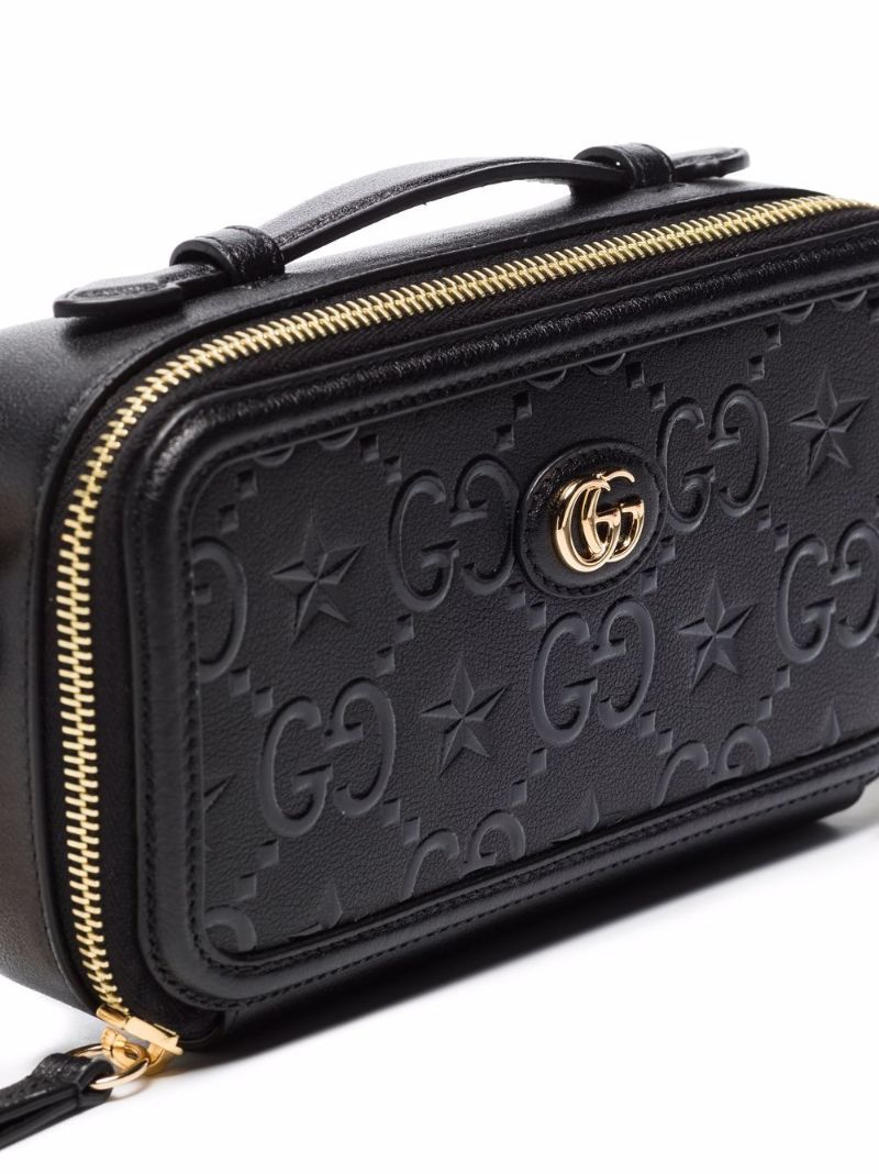 Black Gg Star Leather Mini Bag