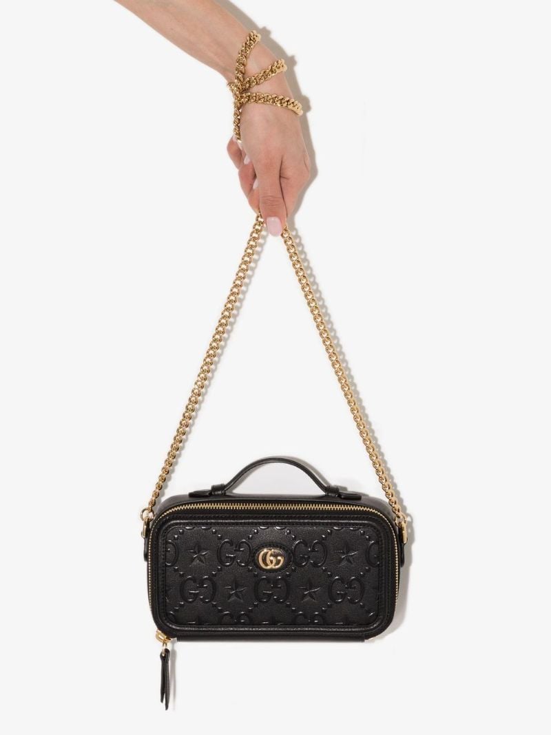 Black Gg Star Leather Mini Bag