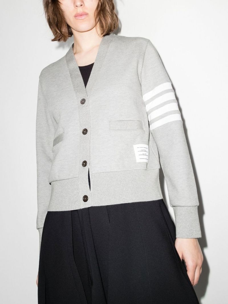 Grey V-neck Cardigan