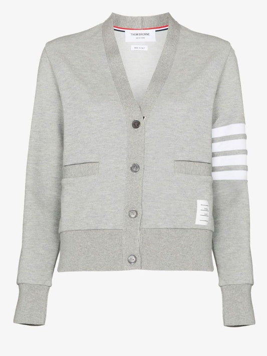 Grey V-neck Cardigan