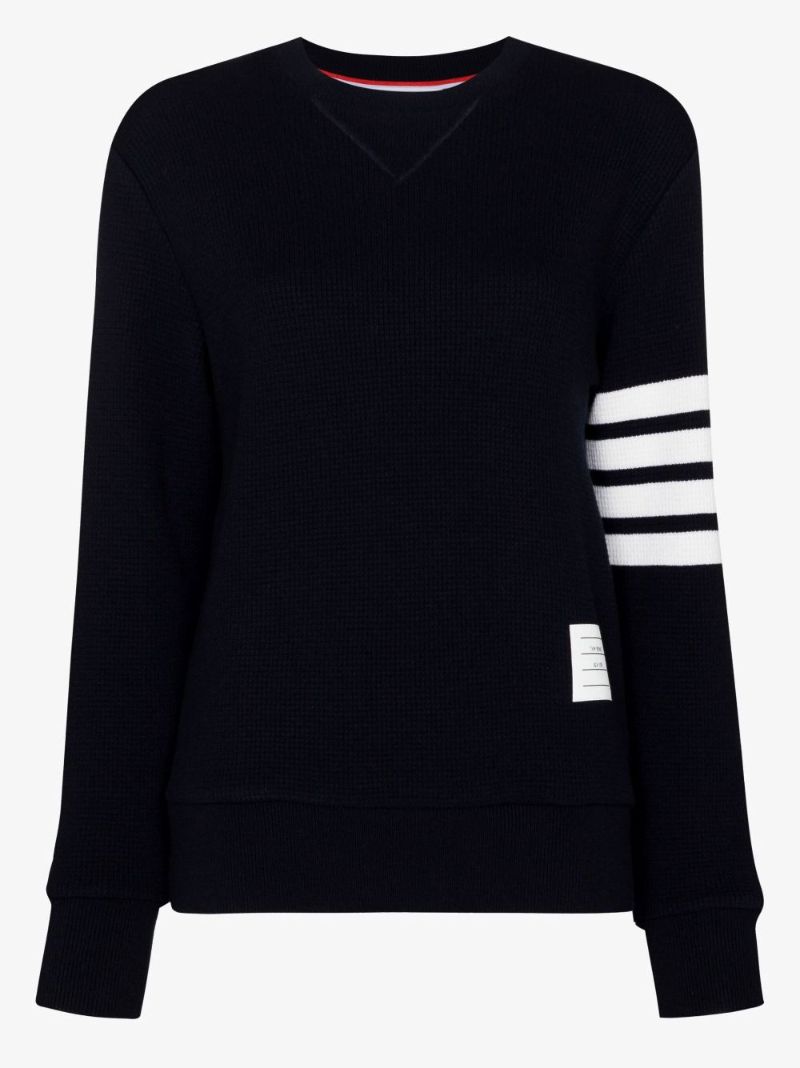 Blue 4-bar Stripe Sweatshirt