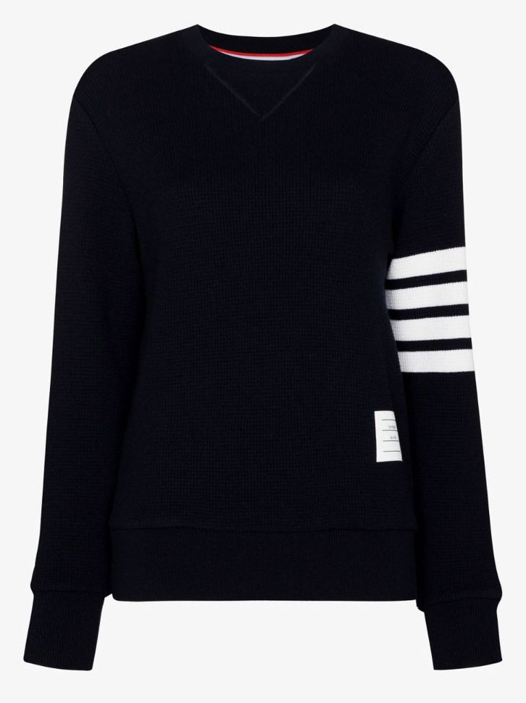 Blue 4-bar Stripe Sweatshirt