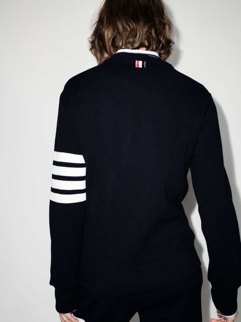 Blue 4-bar Stripe Sweatshirt