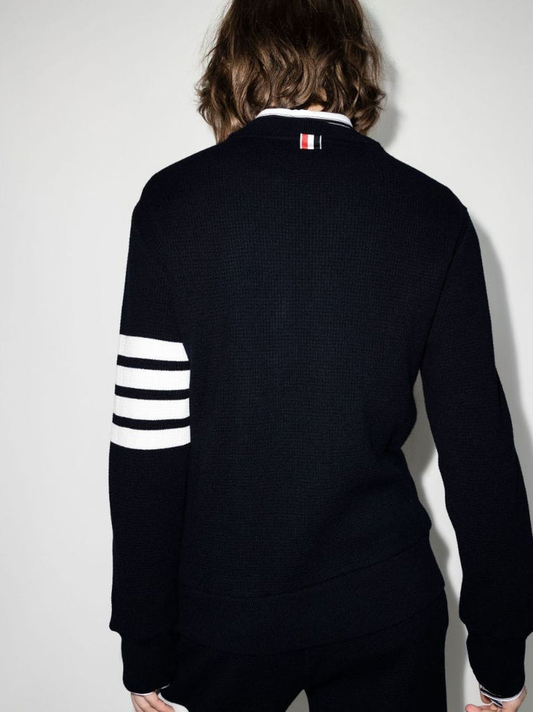 Blue 4-bar Stripe Sweatshirt