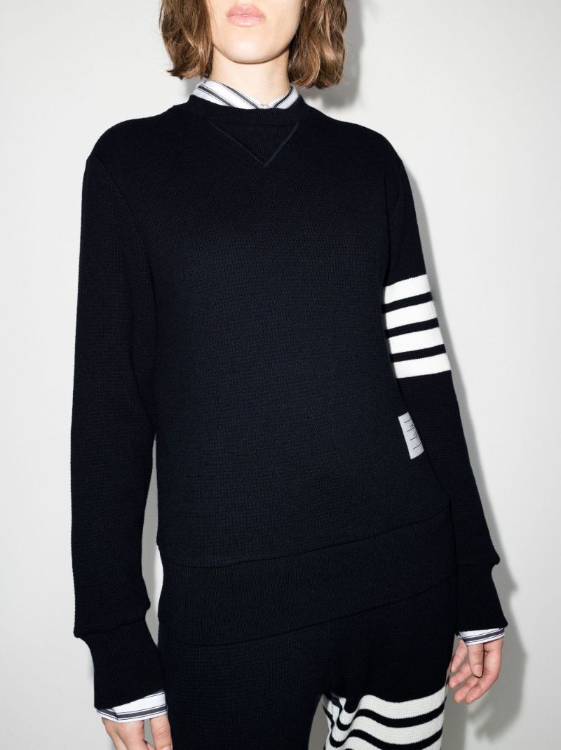 Blue 4-bar Stripe Sweatshirt