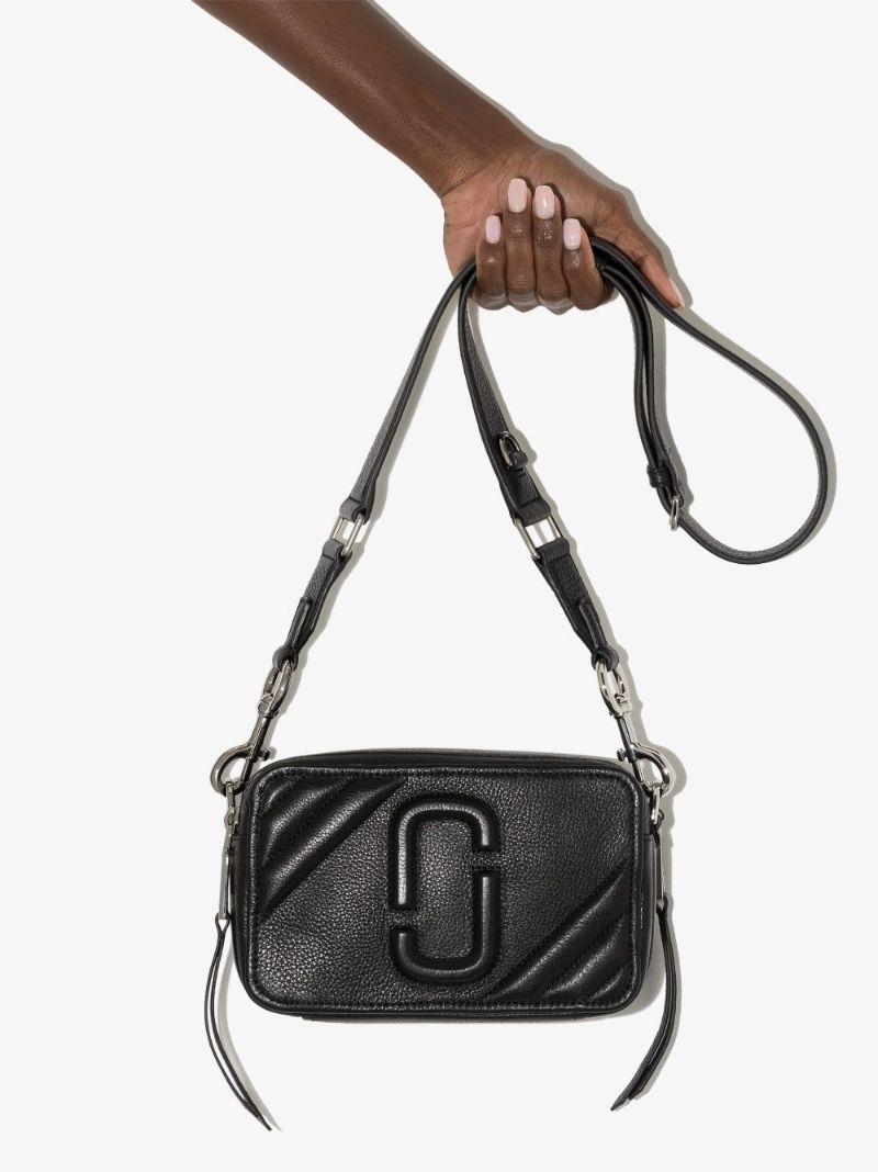Black Moto Shot 21 Leather Cross Body Bag