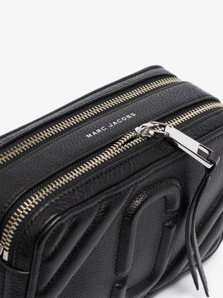 Black Moto Shot 21 Leather Cross Body Bag