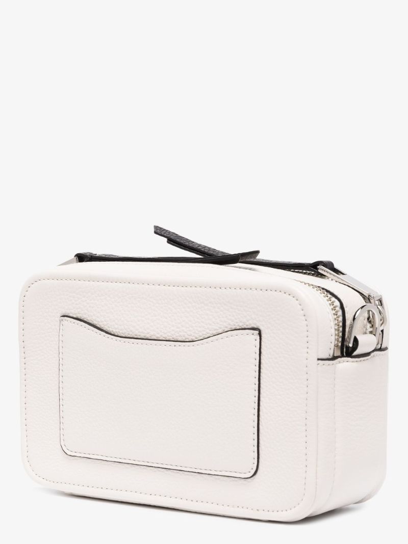 White the Moto Shot 21 Leather Cross Body Bag