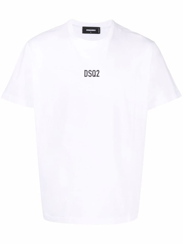 White Logo-print Cotton T-shirt