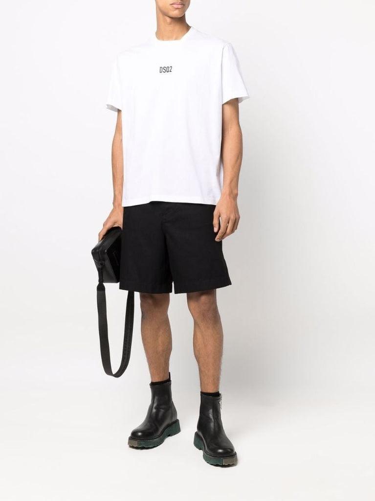 White Logo-print Cotton T-shirt