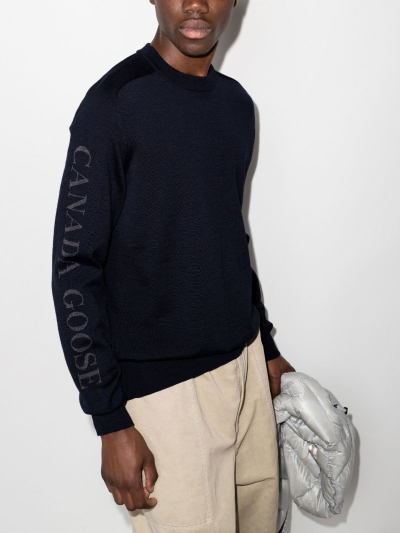 Navy Welland Merino Wool Sweater