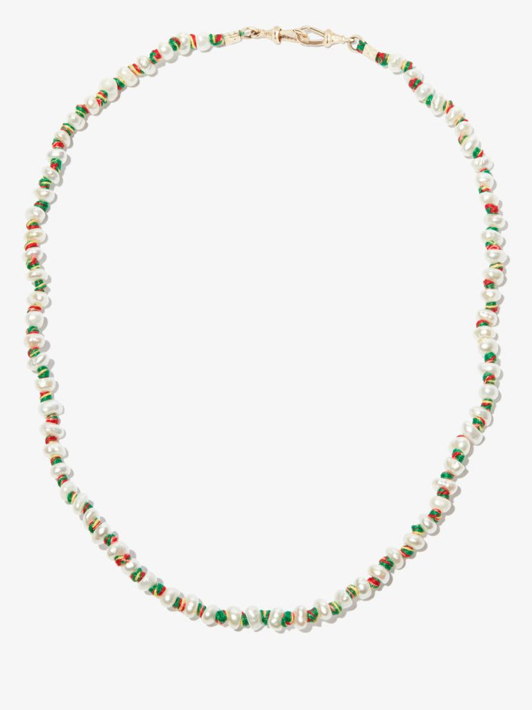 9k Yellow Gold Mauli Pearl Necklace