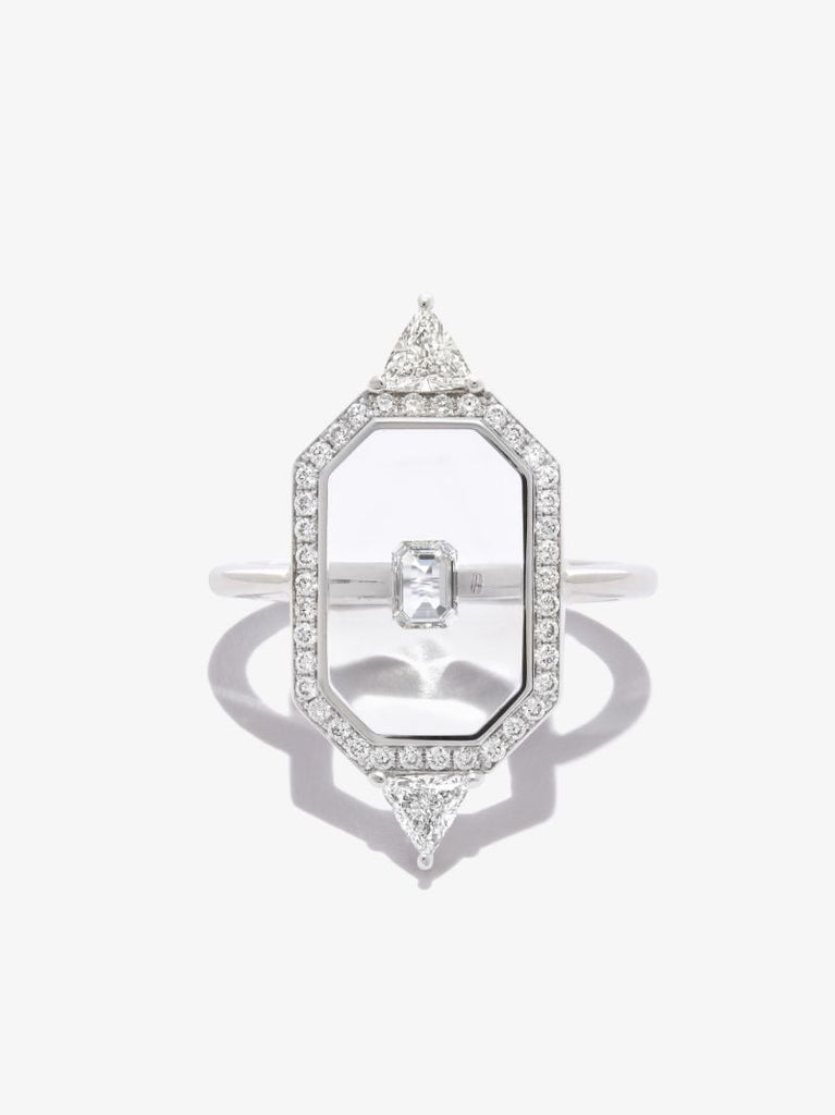 18k White Gold Universe Diamond Ring