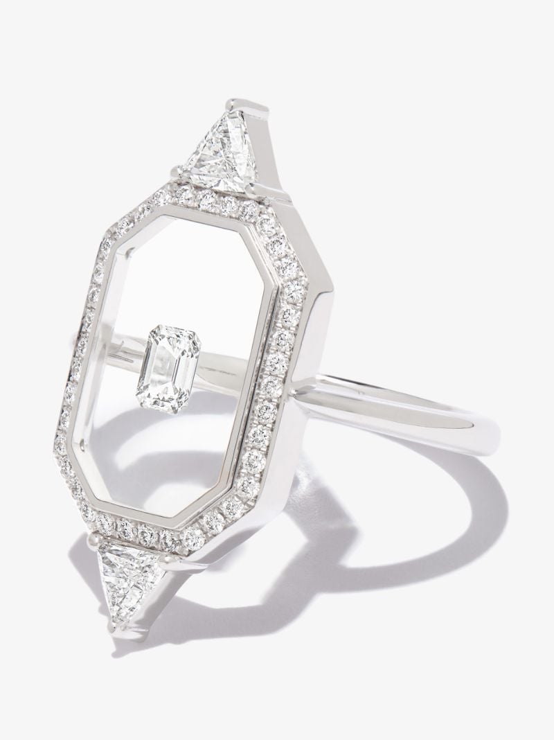 18k White Gold Universe Diamond Ring