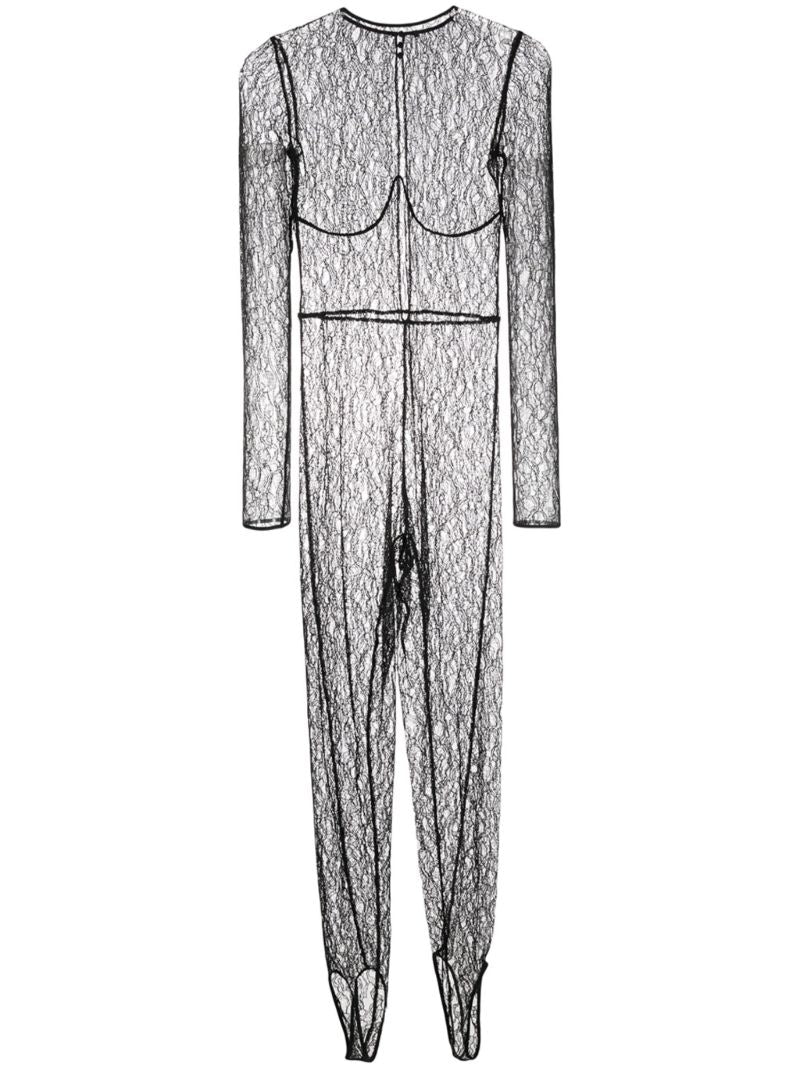 Black Enchante Lace Catsuit