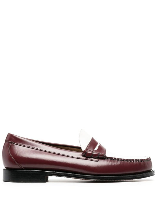 Red Larson Leather Loafers