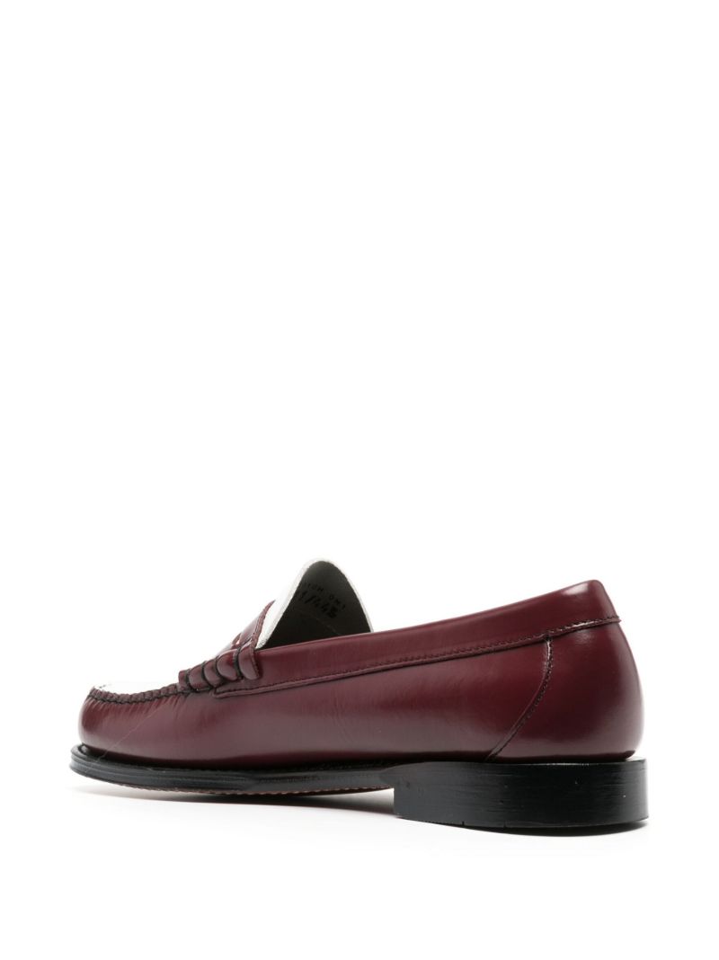 Red Larson Leather Loafers