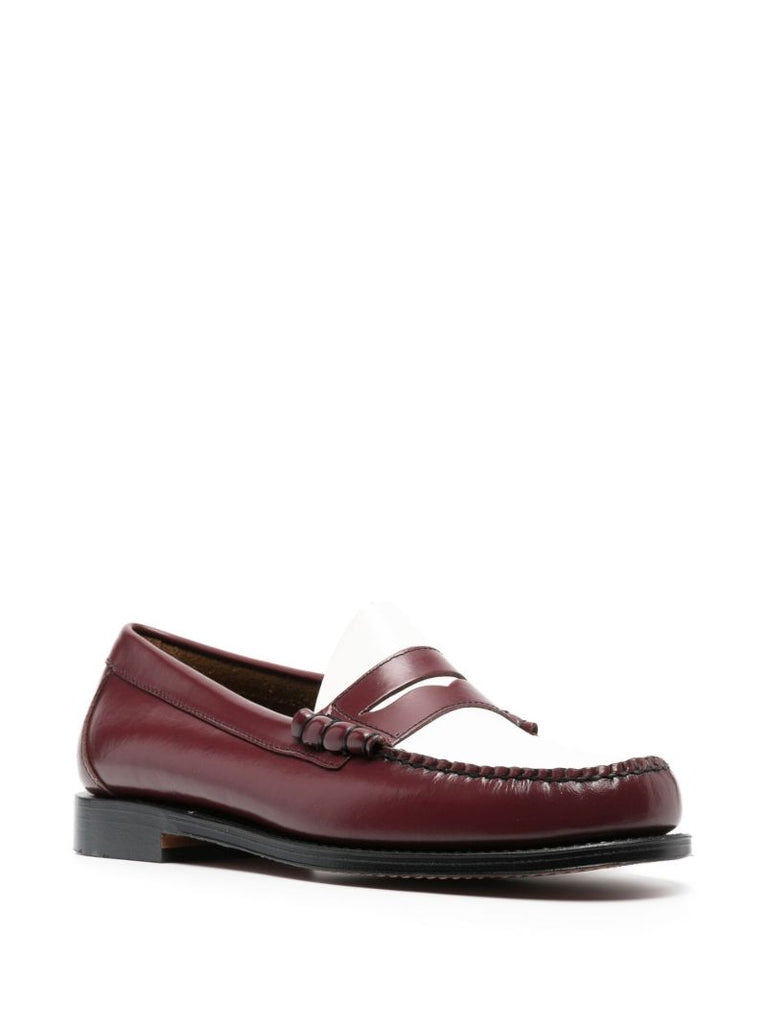 Red Larson Leather Loafers