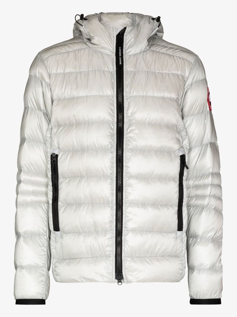 Silver Crofton Hooded Quilted Jacket