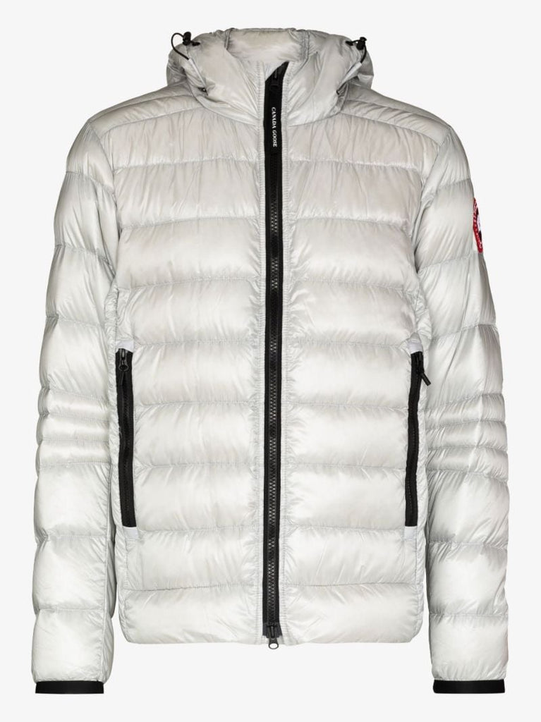 Silver Crofton Hooded Quilted Jacket