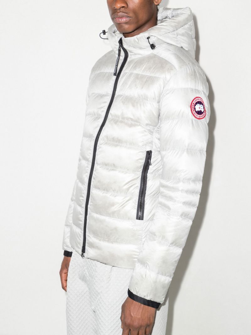 Silver Crofton Hooded Quilted Jacket