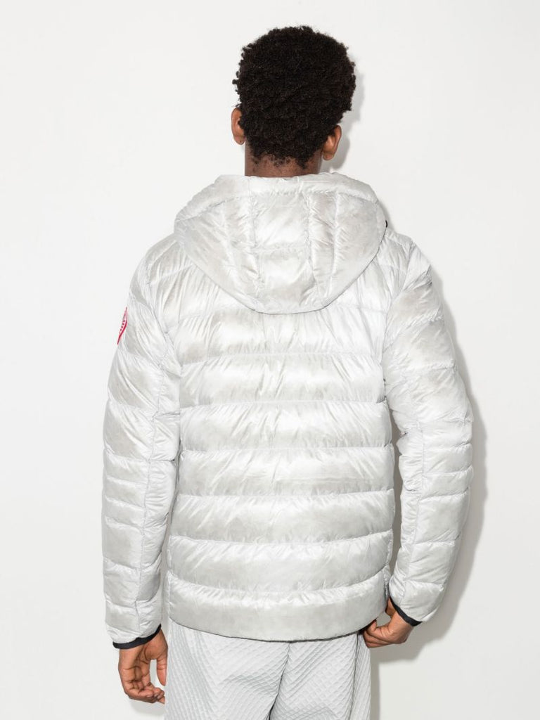 Silver Crofton Hooded Quilted Jacket