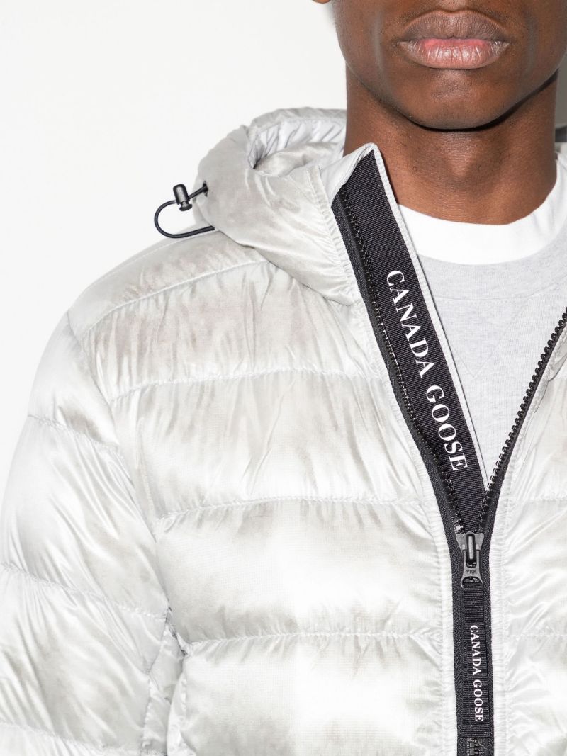 Silver Crofton Hooded Quilted Jacket